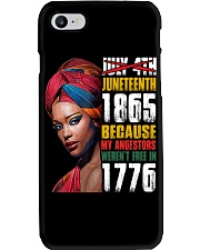 Juneteenth 1865 Phone Case tile