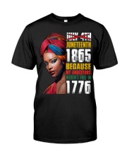 Juneteenth 1865 Classic T-Shirt front