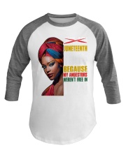 Juneteenth 1865 Baseball Tee tile