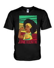 Juneteenth 2 V-Neck T-Shirt tile