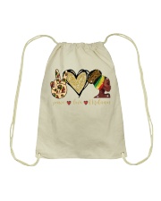 Peace Love Cure Drawstring Bag tile