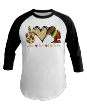 Peace Love Cure Baseball Tee tile
