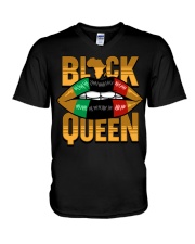 Black Queen V-Neck T-Shirt tile