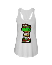 Black Strong Ladies Flowy Tank tile