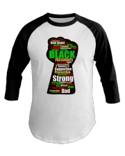 Black Strong Baseball Tee tile