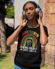 Juneteenth Federal Holiday Classic T-Shirt apparel-ladies-t-shirt-lifestyle-front-83