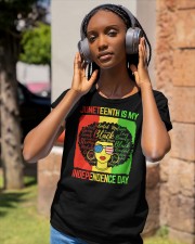 Juneteenth Is My Independence Day Classic T-Shirt apparel-ladies-t-shirt-lifestyle-front-83