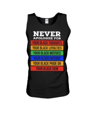 Never Apologize For Unisex Tank tile