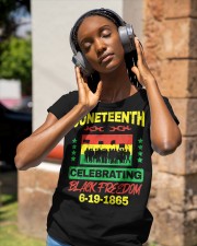 Junteenth Celebrating Classic T-Shirt apparel-ladies-t-shirt-lifestyle-front-84