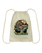 You Are Beautiful Drawstring Bag tile