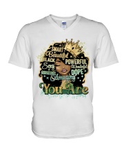 You Are Beautiful V-Neck T-Shirt tile