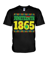 Juneteeth 1865 V-Neck T-Shirt tile
