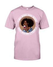 I Like Wine And Music Classic T-Shirt front