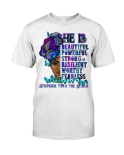 She Is Stronger Than The Storm Classic T-Shirt front