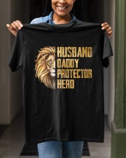 Husband And Daddy Protector Hero Classic T-Shirt apparel-classic-tshirt-lifestyle-front-129