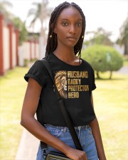Husband And Daddy Protector Hero Classic T-Shirt apparel-ladies-t-shirt-lifestyle-front-85