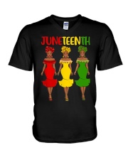 Juneteenth V-Neck T-Shirt tile