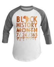Black History Month Baseball Tee tile