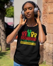 Juneteenth The Real Independence Day Classic T-Shirt apparel-ladies-t-shirt-lifestyle-front-83