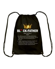 Black Father Drawstring Bag tile