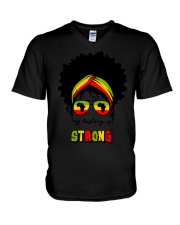 My History Is Strong V-Neck T-Shirt tile