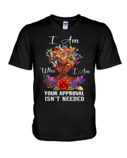 I Am Who I Am V-Neck T-Shirt tile