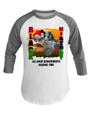 Black History Baseball Tee tile