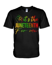 It's Junteenth For Me V-Neck T-Shirt tile