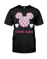 Breast Cancer Awareness No One Fight Alone Classic T-Shirt tile