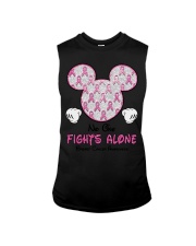 Breast Cancer Awareness No One Fight Alone Sleeveless Tee tile