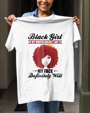 Black Girl If My Mouth Doesn't Say It My Face Classic T-Shirt apparel-classic-tshirt-lifestyle-front-129
