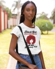 Black Girl If My Mouth Doesn't Say It My Face Classic T-Shirt apparel-ladies-t-shirt-lifestyle-front-85
