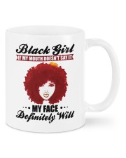 Black Girl If My Mouth Doesn't Say It My Face Mugs tile