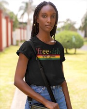 Freeish Juneteenth Since 1865 Classic T-Shirt apparel-ladies-t-shirt-lifestyle-front-85