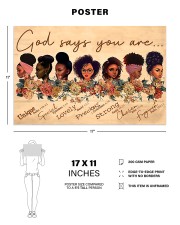 God Says You Are 17x11 Poster aos-poster-landscape-17x11-lifestyle-37