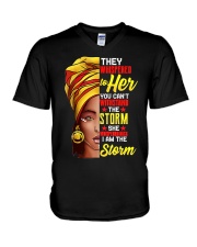 They Whispered To Her V-Neck T-Shirt tile