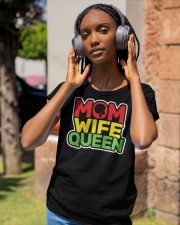 Mom Wife Queen Classic T-Shirt apparel-ladies-t-shirt-lifestyle-front-83