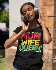 Mom Wife Queen Classic T-Shirt apparel-ladies-t-shirt-lifestyle-front-84