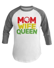 Mom Wife Queen Baseball Tee tile