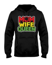 Mom Wife Queen Hooded Sweatshirt tile