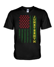 Juneteenth V-Neck T-Shirt tile
