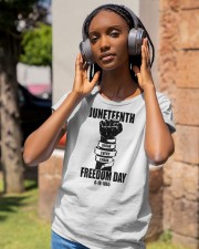 Juneteenth Freedom Day Classic T-Shirt apparel-ladies-t-shirt-lifestyle-front-83