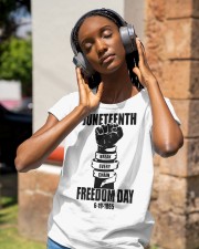 Juneteenth Freedom Day Classic T-Shirt apparel-ladies-t-shirt-lifestyle-front-84