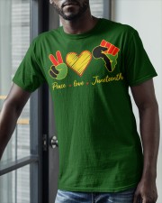 Peace Love Juneteenth Classic T-Shirt apparel-classic-tshirt-lifestyle-front-39