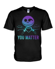 You Matter Suicide Prevention V-Neck T-Shirt tile