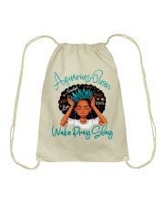 Aquarius Queen Drawstring Bag tile