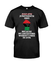 Juneteenth 1865 Classic T-Shirt front