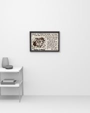 When I Say I Love You More I Love You Skull Personalize 17x11 Poster poster-landscape-17x11-lifestyle-04