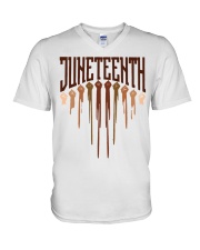 Juneteenth V-Neck T-Shirt tile