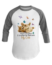 Cat There Is No Place Baseball Tee tile